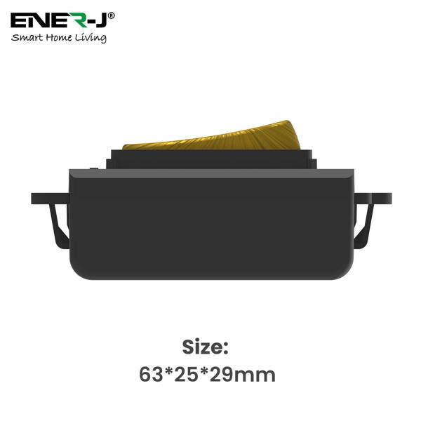 ENER-J Wireless Grid Switch Compatible with Gridpro plate, Antique Brass (Eco Series)