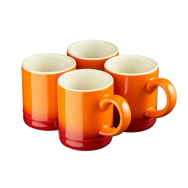 Cooks Professional 4 Piece Espresso Cup Set | Orange