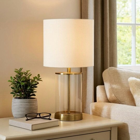 Pagazzi Lighting Adelia Antique Brass Small Table Lamp