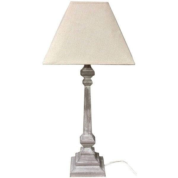 Wyld Haus Stonebloom Grey Wash Slim Table Lamp
