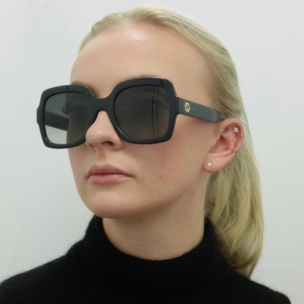 Gucci Sunglasses GG1337S 002 Black Grey Gradient Polarized