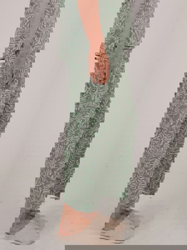 TIGI-Wear Fern Ivory Leaf Pyjama Trouser