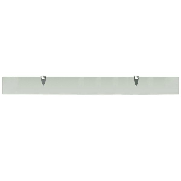 Berkfield Floating Shelves 2 pcs Glass 100x10 cm 8 mm