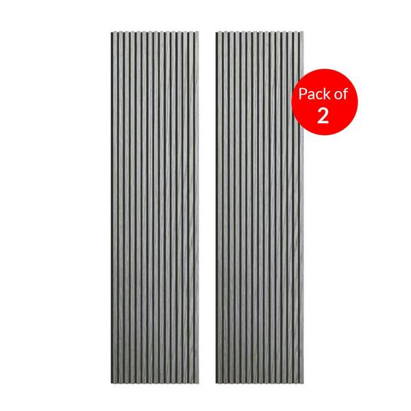 ENER-J Linear Acoustic Wall Panel -  PET + MDF, Dark Brown Wood Grain Size: 2400*600*21mm (Pack of 2)