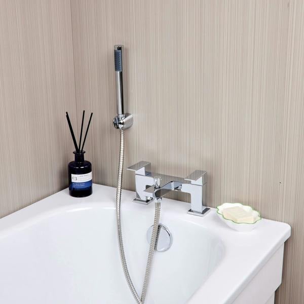 Flode Bolmen | Bath Shower Mixer | Including Handset and Holder | Chrome