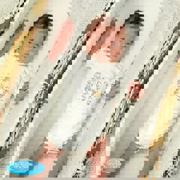 Personalised Memento Company Personalised Tiny Tatty Teddy I Heart 0-3 Months Baby Vest