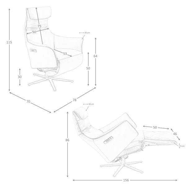 Angel Cerdá Brown Leather Swivel Armchair 5137
