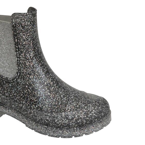 Mountain Warehouse Kids Ziggy Glitter Wellington Boots - Black