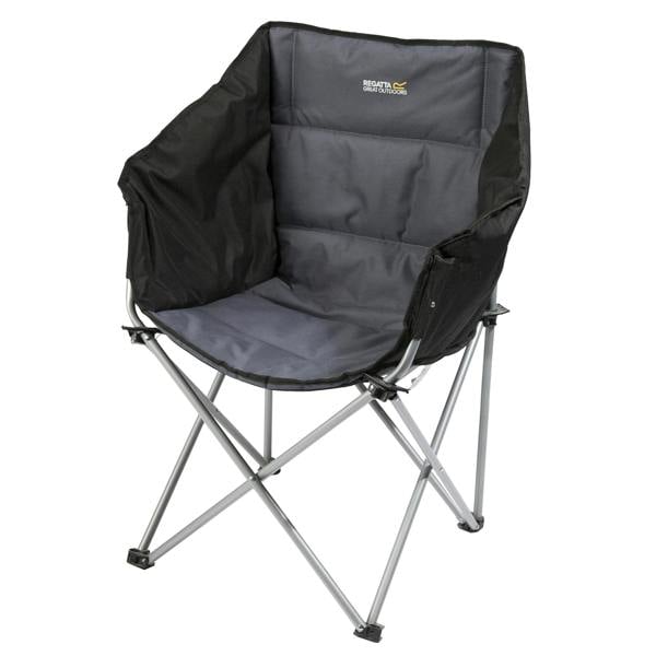 Regatta Great Outdoors Navas Camping Chair - Black/Seal Grey