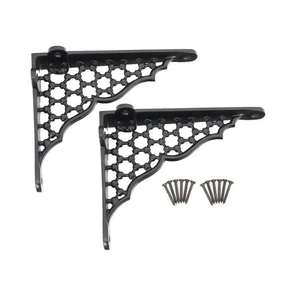 Oakcrafts - Honeycomb Shelf Brackets - Pair of Brackets 155mm x 155mm