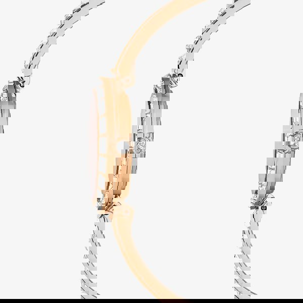 Swarovski Matrix Crystal Rose Gold Tone Bangle Watch 5677484