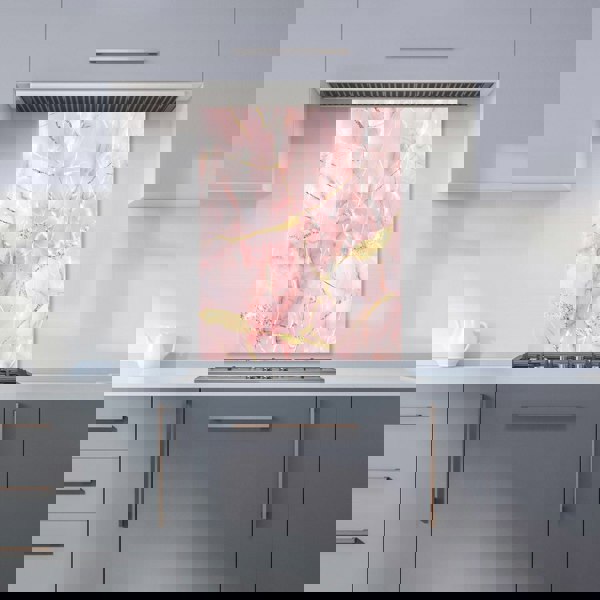Warren Reed - Designer Rose Marble Effect Kitchen Splashback
