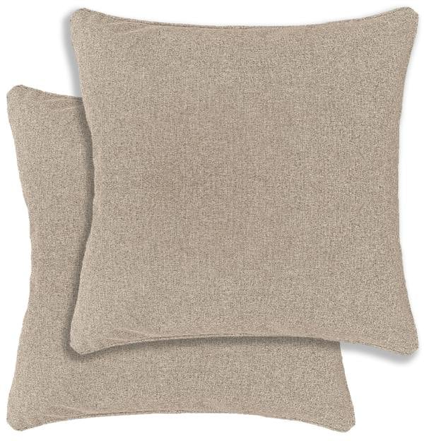 Enhanced Living Austin/Dallas Textured Pair of Double Sided Zip Opening Piped Edge Cushion Covers - 43x43cm - Cases Only