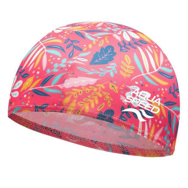 Aqua Speed Baby Girl & Boy Patterned Fabric Swimming Cap | Flexible Comfortable Toddler Fit
