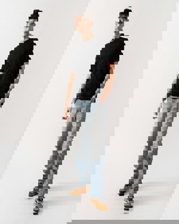 Lyle & Scott Tonal Eagle Superfine Cotton Mens T-Shirt - Z865 Jet Black