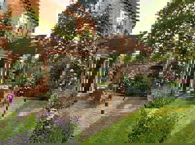 Arbor Garden Solutions Champion Wooden Garden Pergola Kit