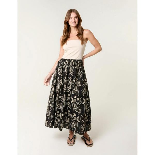 Blue Vanilla Embroidered Bandeau 2 In 1 Dress