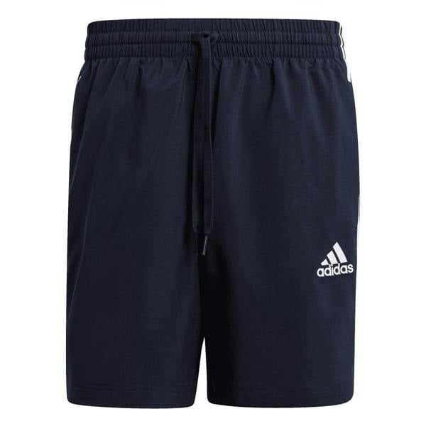 Adidas Mens Essentials Chelsea Aeroready 3 Stripes Shorts - Inkwell - 