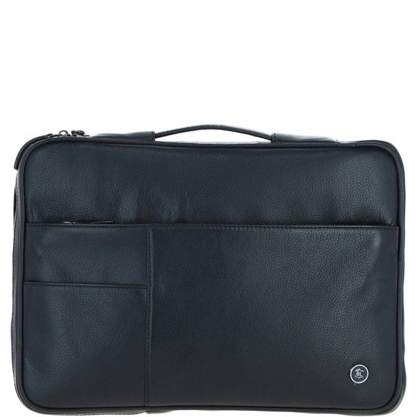 'Minimalist' Real Leather Organizer with Laptop Compartment: 64546