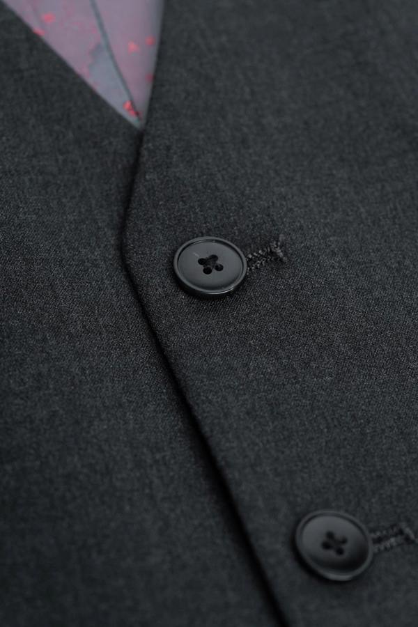 House of Cavani Malibu - Men's Charcoal Textured Grey 3 Piece Suit