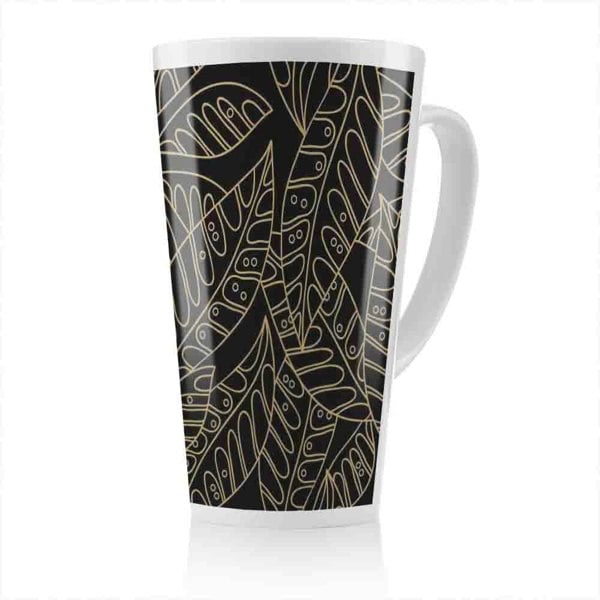 Benjamin Tate Design Lined Flower Print Latte Mug
