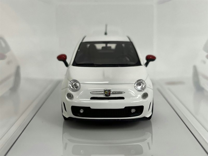 TSM Fiat Abarth 595 Gara White 1:43 Scale TSM 430616