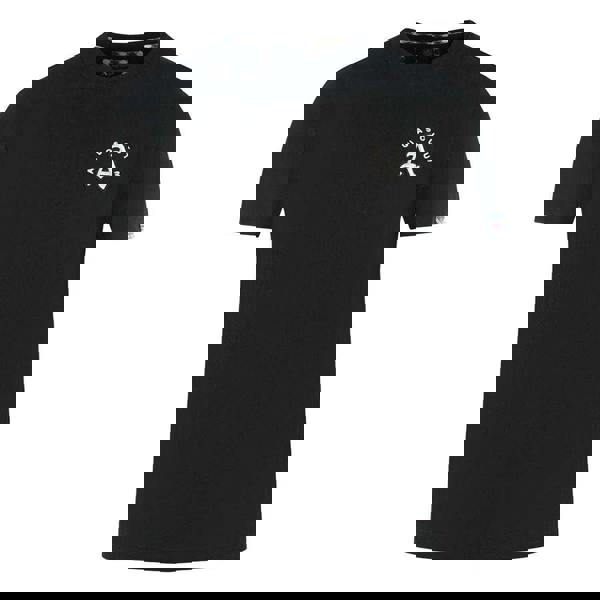 Aquascutum Mens London Embroidered Back Print T-Shirt - Black - 