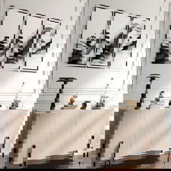 Modern Wall Art Living Room | Set of 3 Asian Inspired Wall art Prints