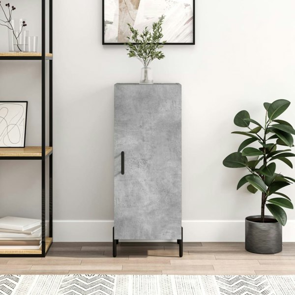 Berkfield Sideboard Concrete Grey 34.5x34x90 cm Engineered Wood