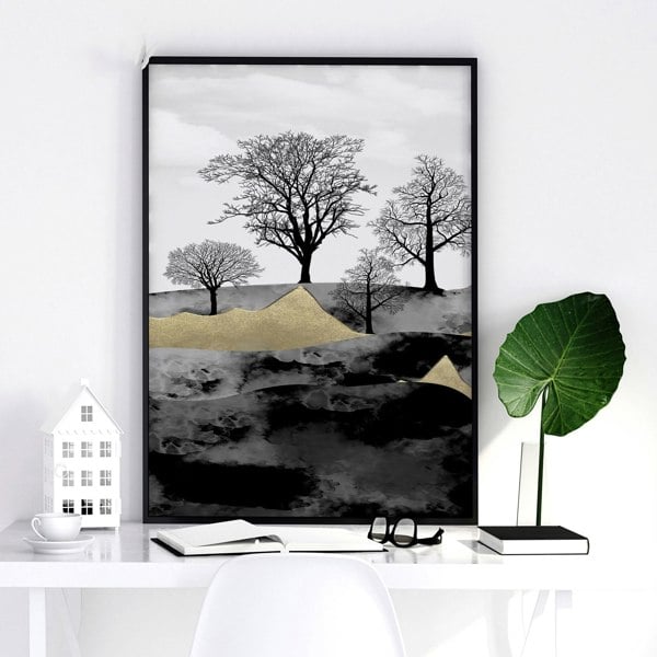 Scandinavian home decor for office | set of 3 wall art prints