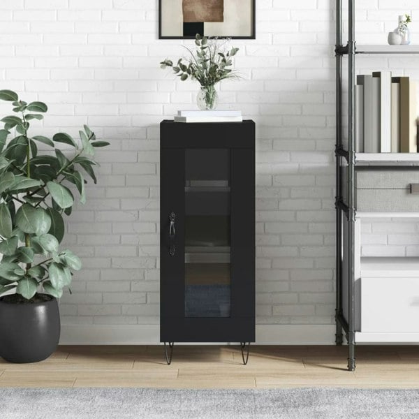 Berkfield Sideboard Black 34.5x34x90 cm Engineered Wood