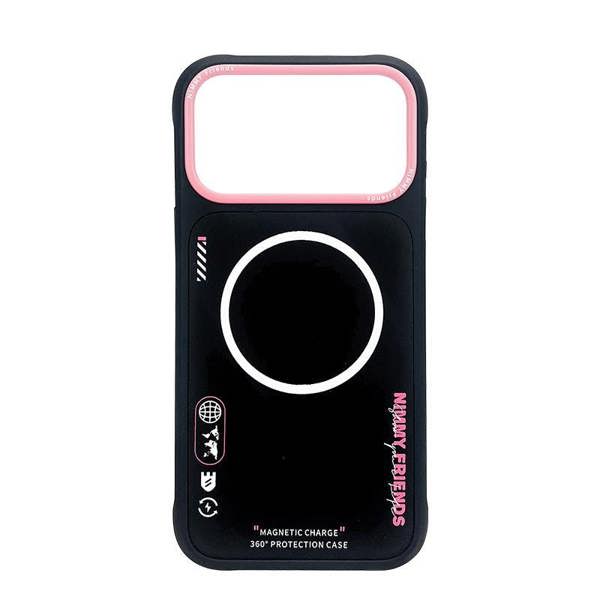 Nimmy Friends Nimmy Cool & Cute 2.0 Case with MagSafe for iPhone 17 Pro Max 6.9" Black Pink - N-YJKM-CX2.0-IP17-PRO-MAX-01-B
