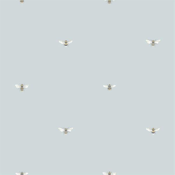 Sophie Allport Bees Duck Egg Wallpaper image 3