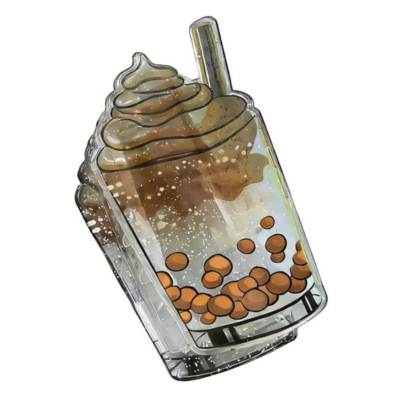 Gold Trip Iced Coffee Claw Clip