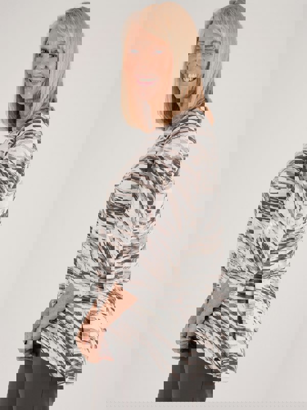 TIGI-Wear 2 Layer Painterly Brush Stroke Top