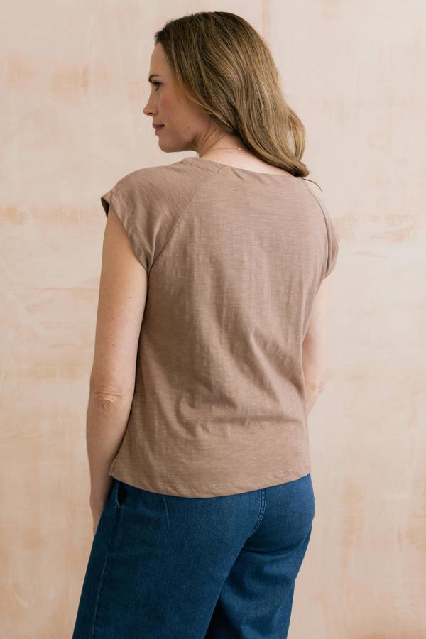 Lily & Me Tidal Organic Cotton T-Shirt Mocha