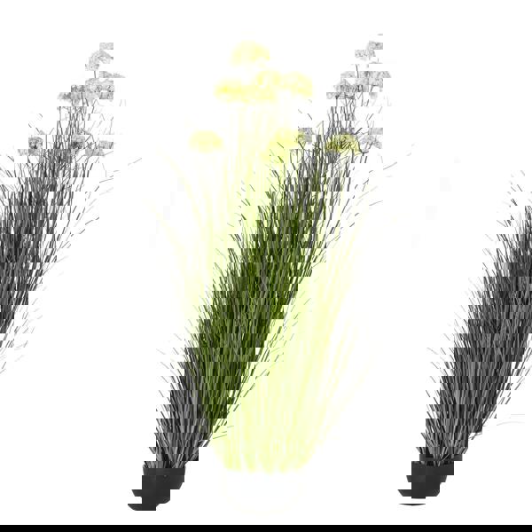 Hill Interiors Allium Artificial Potted Plant - White