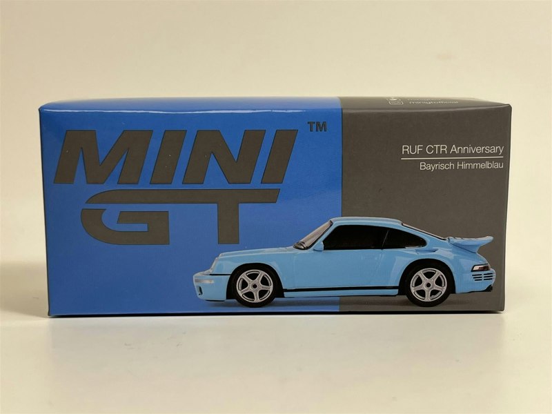 Mini GT RUF CTR Anniversary Bayrisch Himmelblau LHD 1:64 Scale MGT00562L