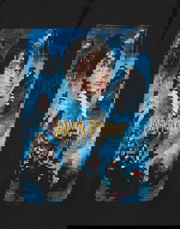 Harry Potter Mens Black Philosophers Stone Short Sleeved T-Shirt