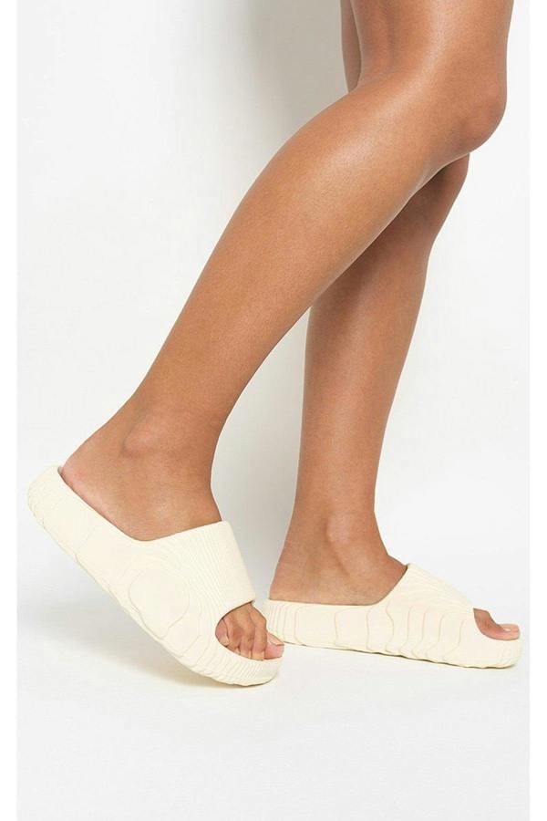 Nancie Open Toe Breathable Sandals - Bone White