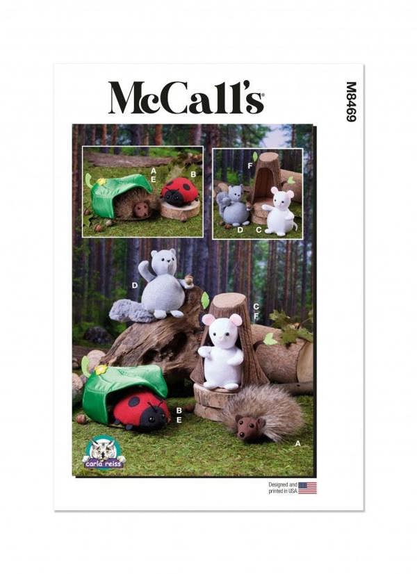 McCalls 8469 Paper Sewing Pattern – Toy, Size One Size, Intermediate