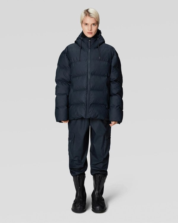 Rains Alta Unisex Puffer Jacket - 47 Navy