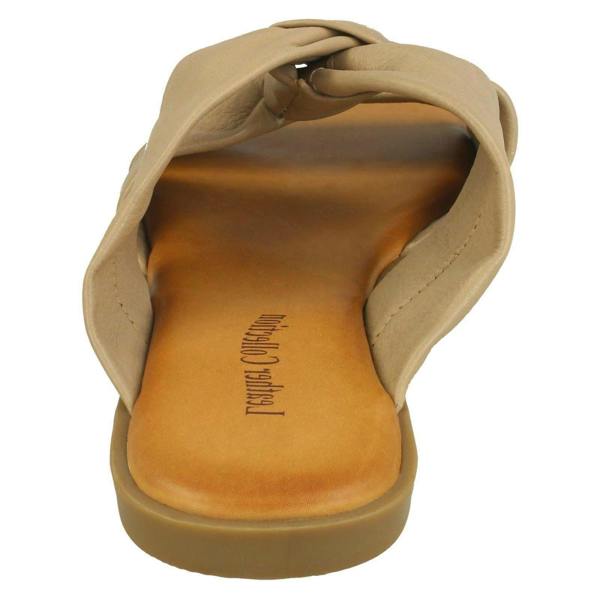 Leather Collection Ladies Leather Collection Strappy Mules F00197