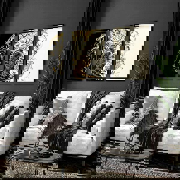 Unique wall art for living room | set of 3 wall art prints