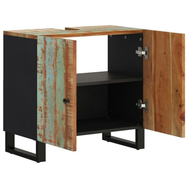 Berkfield Sink Cabinet 62x33x58 cm Solid Wood Reclaimed and Engineered Wood