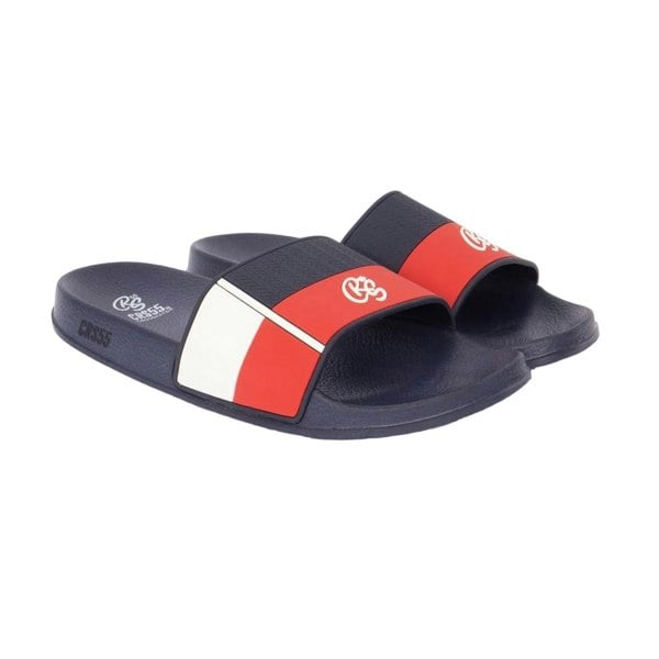 Crosshatch Men's Rentrays Sliders - Red/Navy