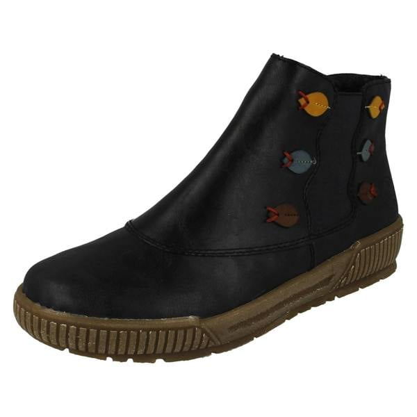 Rieker Ladies Rieker Fleece Lined Zip Fastening Ankle Boots N0751