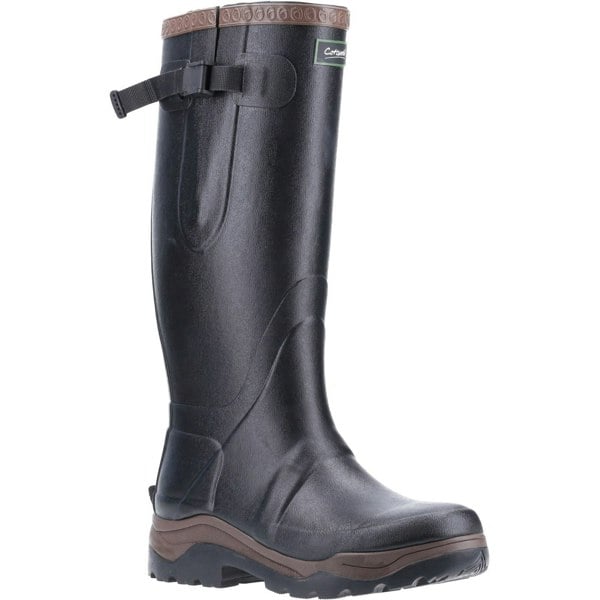 Cotswold model Compass Neoprene Rubber Wellington Unisex in Black