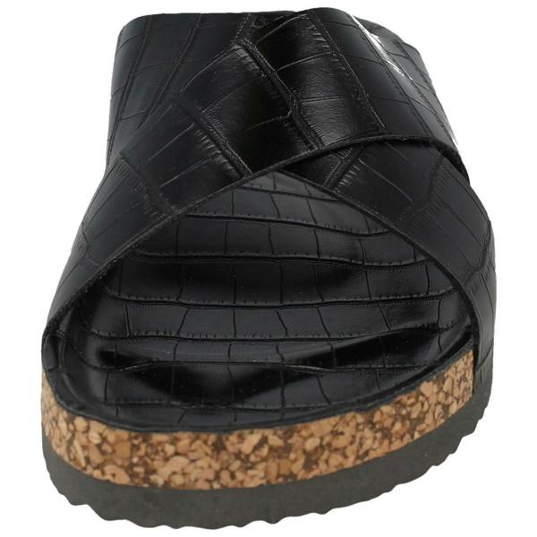 Spot On Ladies Spot On Open Toe Slip On Mule