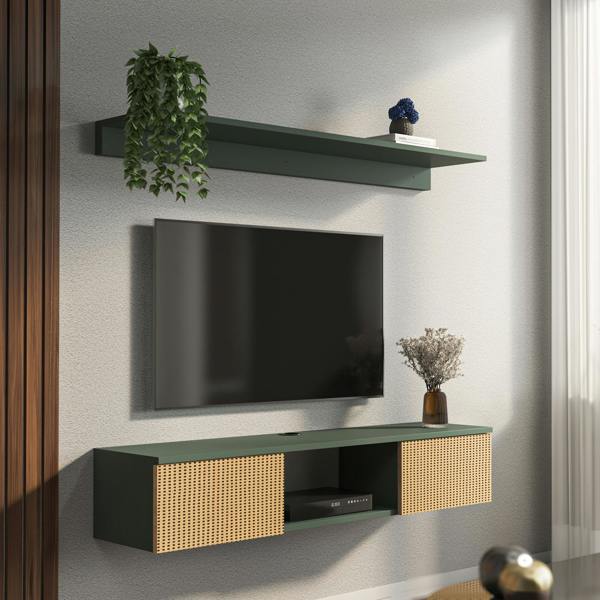 Decorotika Elia Modern Tv Stand TV Cabinet for TV's up to 60"